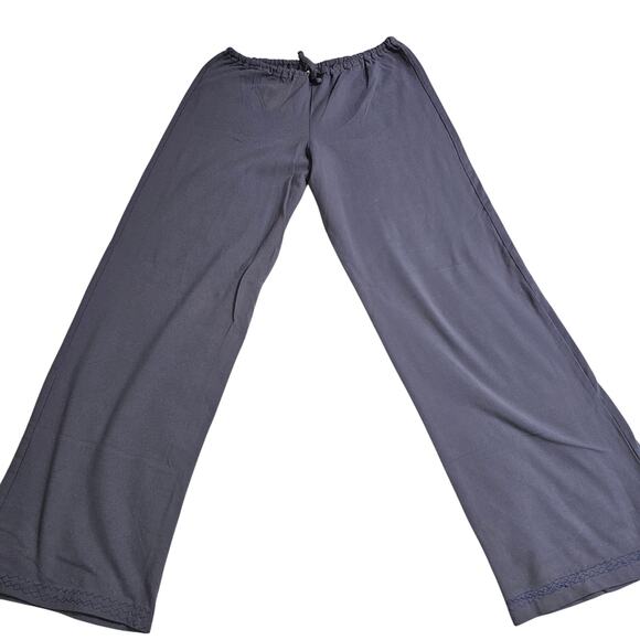 Prana Grey Stretchy Wideleg,Loungepants, Yogapants, with Drawstring. - Picture 2 of 8